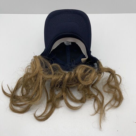 Vintage Seattle Mariners Snapback Hat Cap with Wig Long Hair Don’t Care One Size - Picture 6 of 8